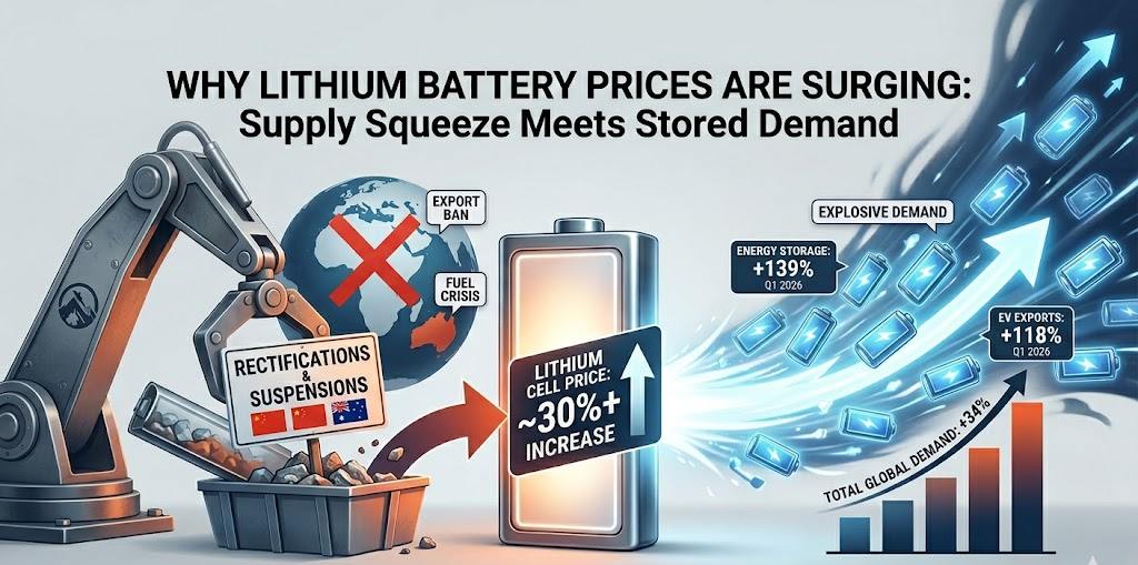 Why Are Lithium Battery Prices Surging: 2026 Market Shift